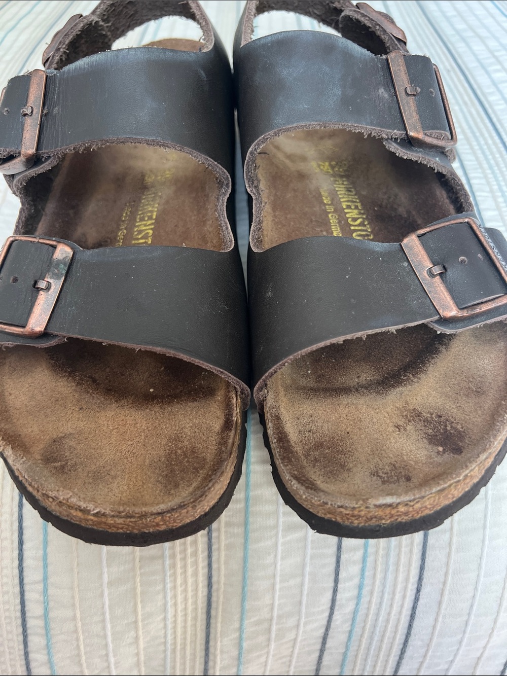 Birkenstock Brown Double Strap Sandals 39 - Picture 8 of 8